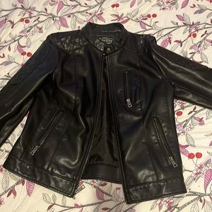 Levi’s FAUX leather moto jacket.
